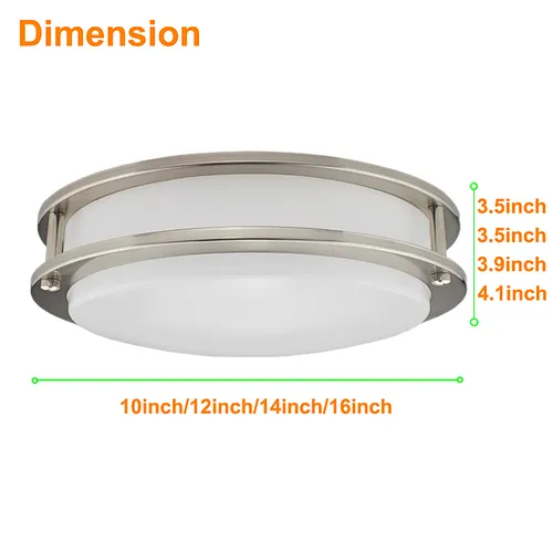Sensor Double Ring LED Flush Mount