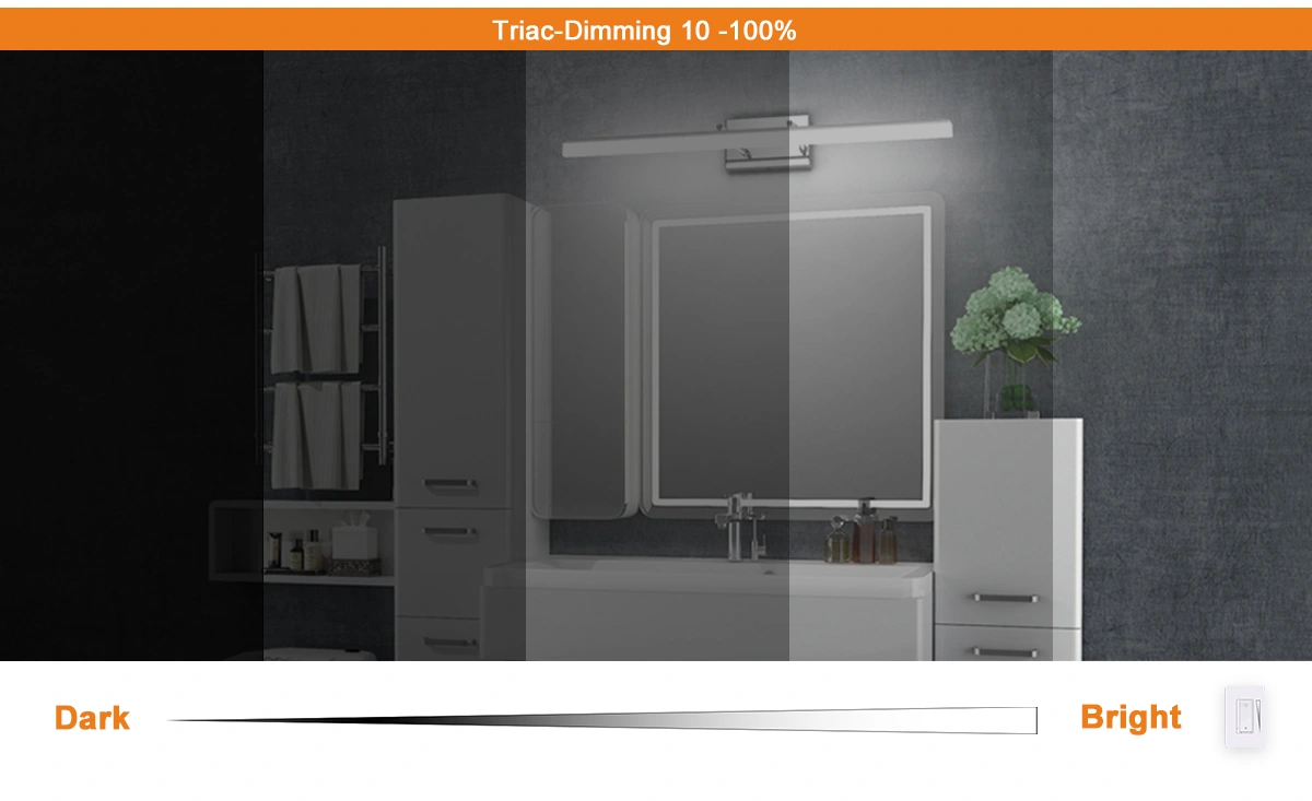 led mirror light dimmable