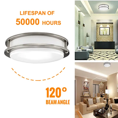 Sensor Double Ring LED Flush Mount
