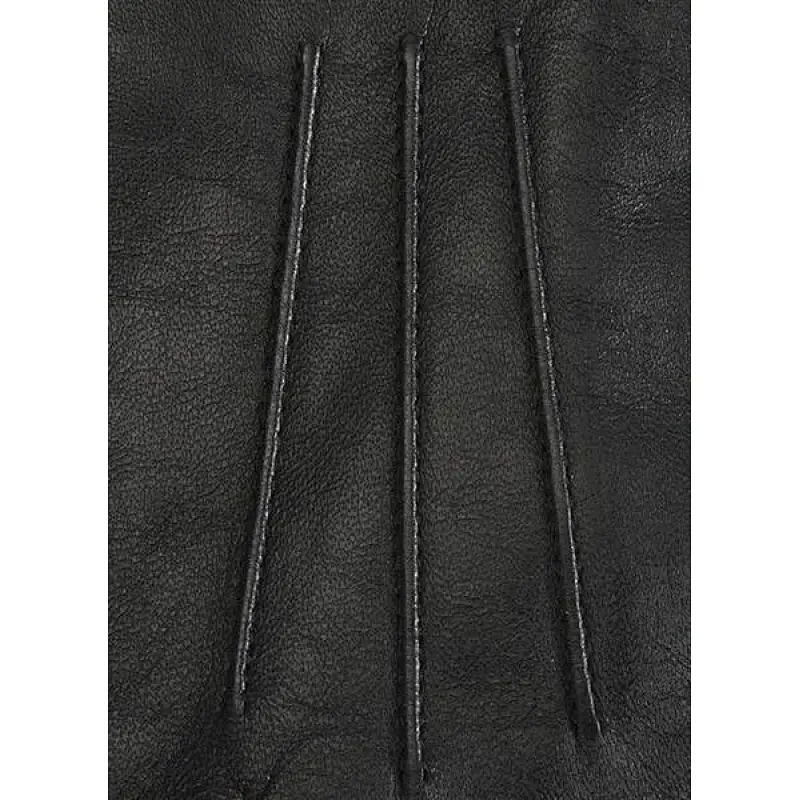 Fashion Gloves with 3 Points Hairsheep Leather Gloves