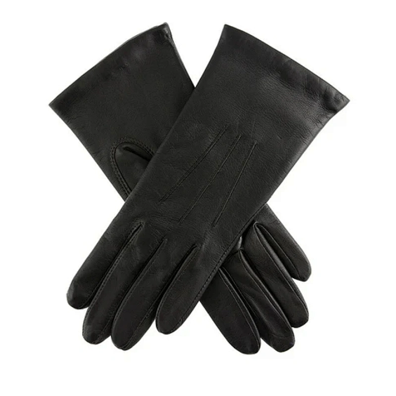 Fashion Gloves with 3 Points Hairsheep Leather Gloves