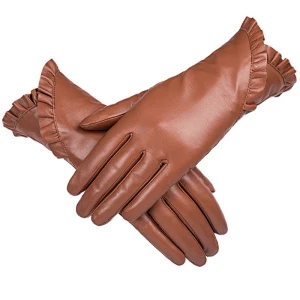 Wine Ladies Sheep Leather   Gloves  For Daily Life HL0233
