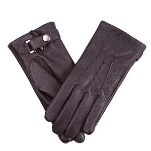 Ladies' Custom Made Luxury Real Rabbit Fur Cuff Leather Gloves for Winter