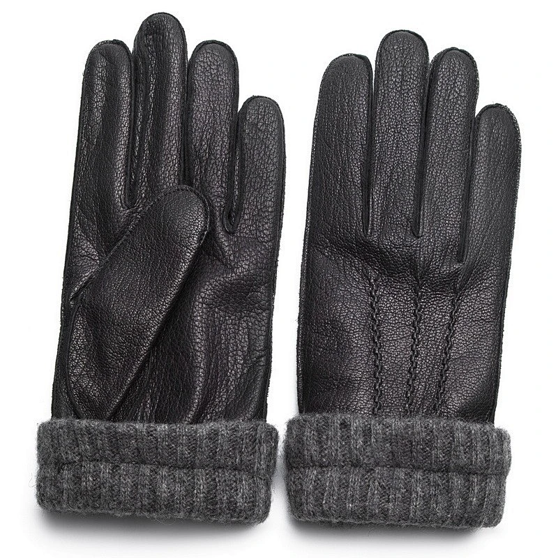 High Quality Mens Car Driving Genuine Goatskin Dress Leather Gloves for Wholesale