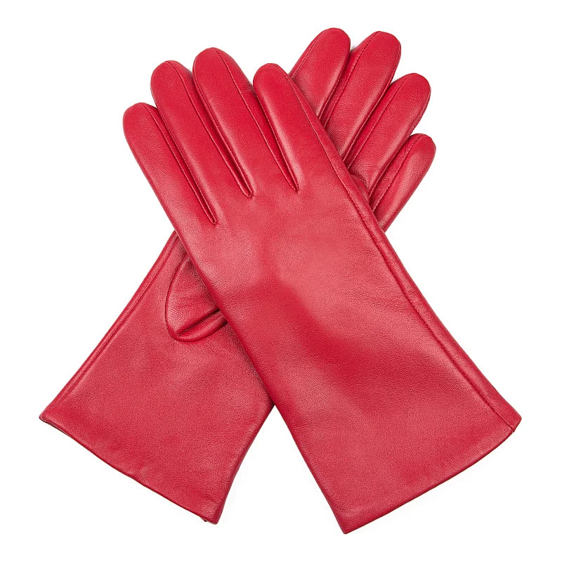 Girls Wholesale Genuine Lambskin Driving Leather Gloves Winter