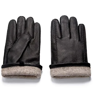 High Quality Men Real Deer Skin Leather Handjob Gloves For Hand Job