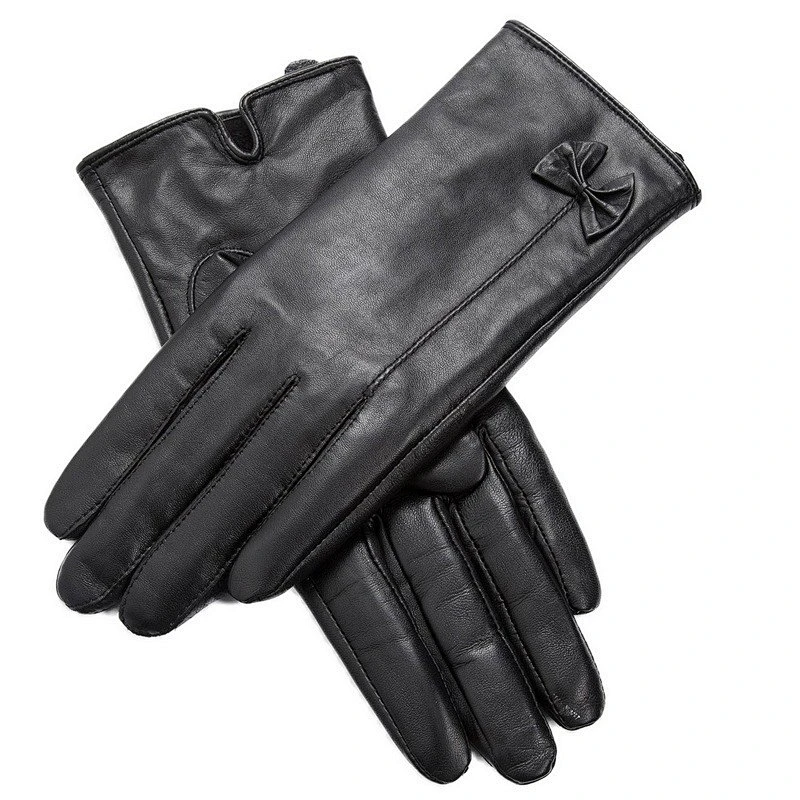Wine Ladies Sheep Leather Gloves For Daily Life