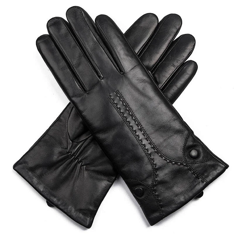 Wine Ladies Sheep Leather   Gloves  For Daily Life HL0228