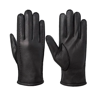 High Quality Men Real Deer Skin Leather Handjob Gloves For Hand Job