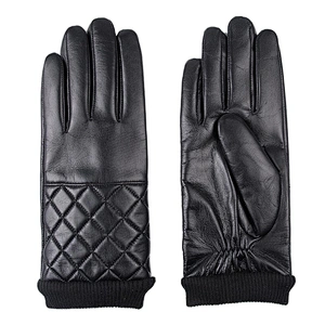 Men Custom Ethiopian Goatskin Dress Winter Warm Leather Glovesskin Black Brown Dress Leather Gloves for Car Driving