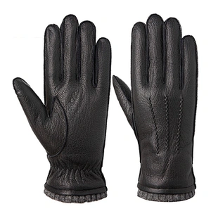 High Quality Mens Car Driving Genuine Goatskin Dress Leather Gloves for Wholesale