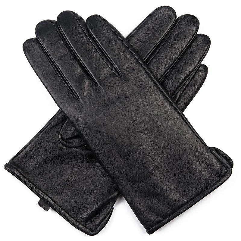 Man's Custom Car Driving Cashmere lined Sheepskin leather Gloves Winter Warm