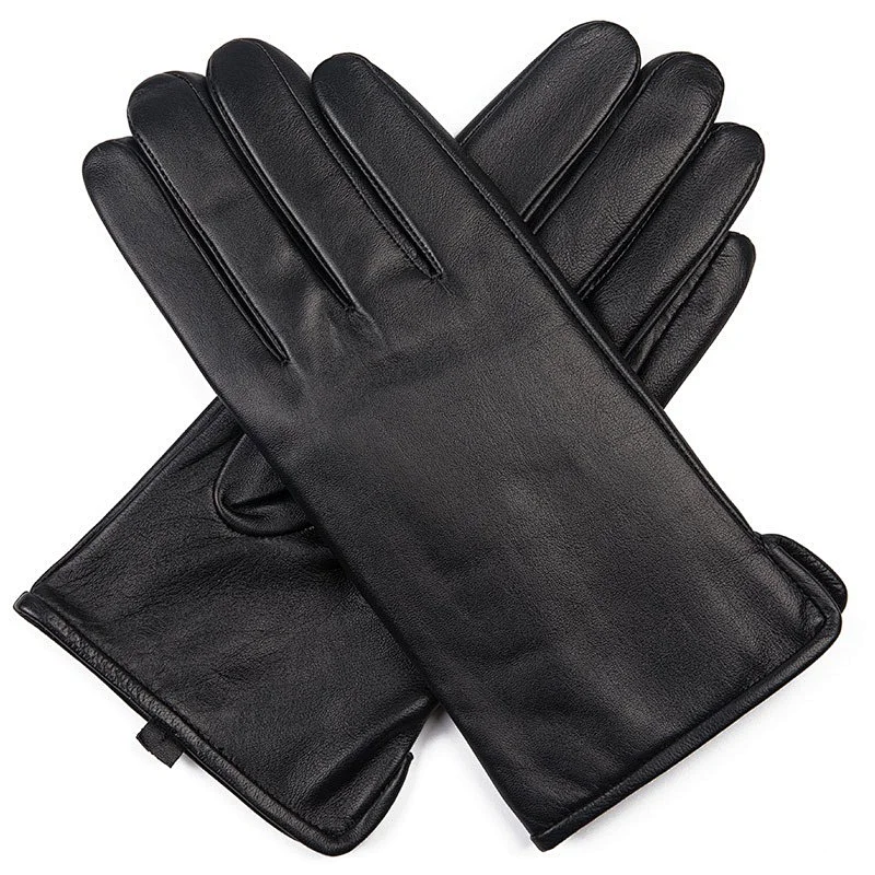 Ladies' Custom Made Luxury Real Rabbit Fur Cuff Leather Gloves for Winter