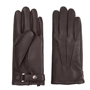 Ladies' Custom Made Luxury Real Rabbit Fur Cuff Leather Gloves for Winter