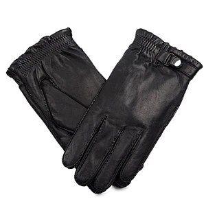 Men's Genuine Sheepskin handmade Winter Driving Leather Gloves for Boys