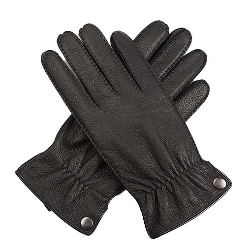 Mens Genuine Deerskin Car Driving Handjob Custom made Leather Gloves Winter