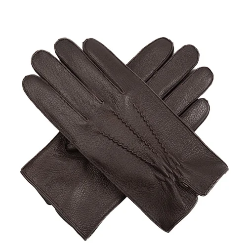 Ladies' Custom Made Luxury Real Rabbit Fur Cuff Leather Gloves for Winter