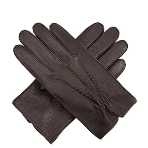 Custom Fashion Luxury China Manufacturer Wholesale Men Cheap Winter Warm Real Genuine Deerskin Car Driving Leather Palm Gloves