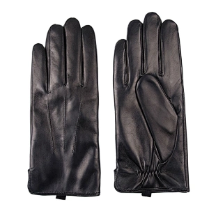 Genuine Goat Skin Sheepskin Leather Bike Car Driving Gloves for Men