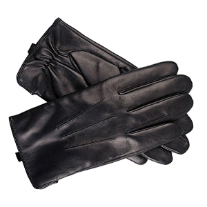 Genuine Goat Skin Sheepskin Leather Bike Car Driving Gloves for Men