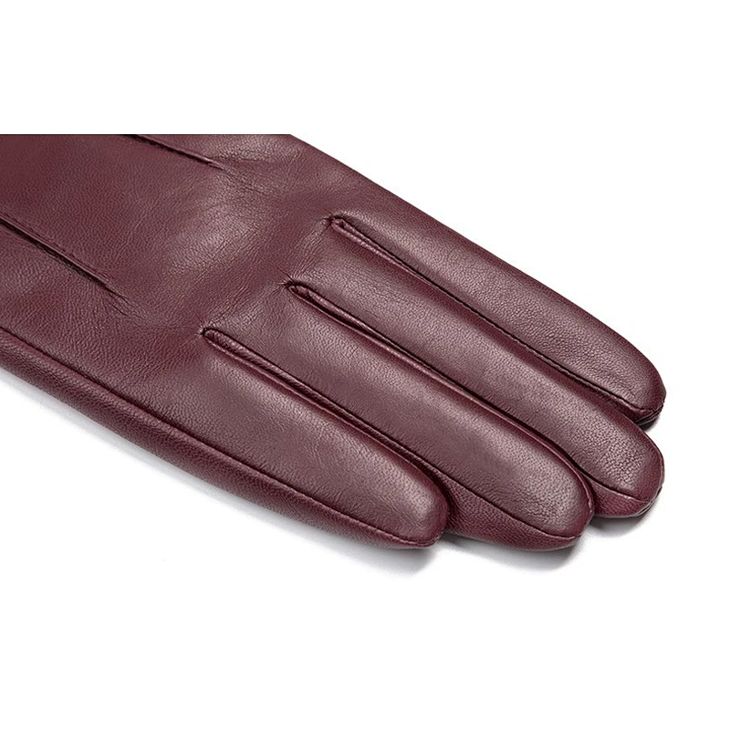 Wine Ladies Sheep Leather   Gloves  For Daily Life HL0226