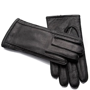 High Quality Men Real Deer Skin Leather Handjob Gloves For Hand Job