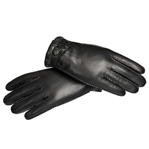 Men's Genuine Sheepskin handmade Winter Driving Leather Gloves for Boys