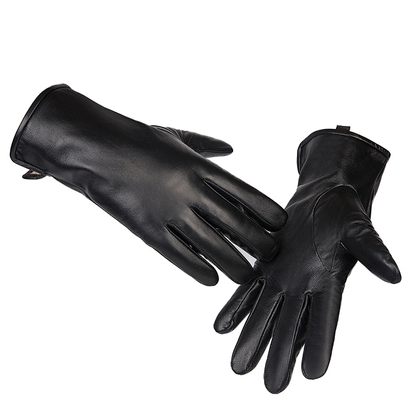 Man's Custom Car Driving Cashmere lined Sheepskin leather Gloves Winter Warm