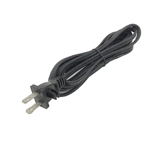 2 Pin AC Power Extension Cord Plug PVC Black Home Appliance 110V 220V
