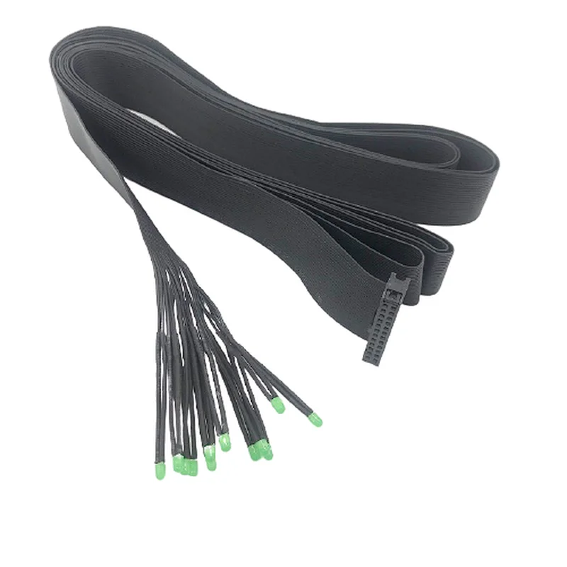 24 Pin IDC Blcak Ribbon Flat cable with 5V LED Signal light