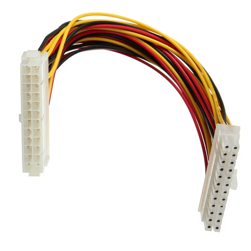 24 pin Male to Female Wiring Harness Computer Power Extension Wire Harness