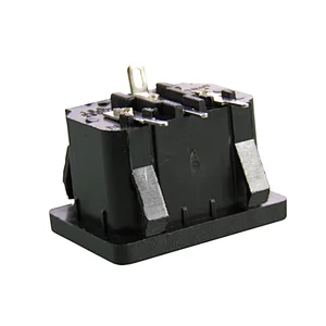 Electrical Plug Grounding Pure Socket AC Power Embedded Socket Female Male 3 Pin 10A 15A OEM