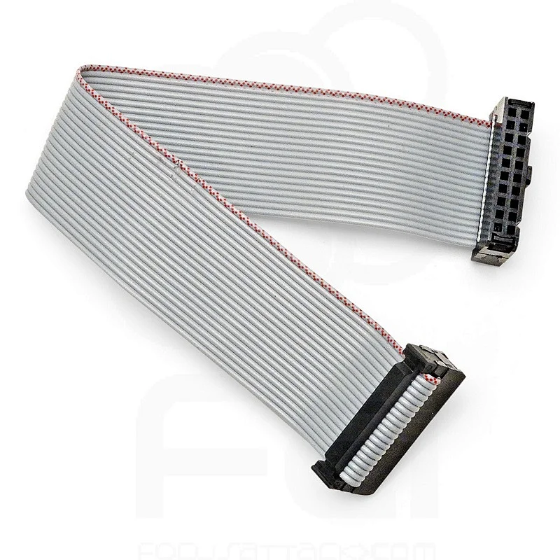 20 Pin IDC Flat Ribbon Cable UL2651 28AWG Gray FFC Cable Wire Harness