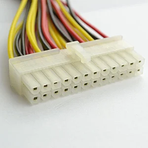 24 pin Male to Female Wiring Harness Computer Power Extension Wire Harness