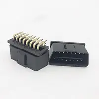 Quality Gold Plating Right Angle 16Pin OBD 2 Auto Connector