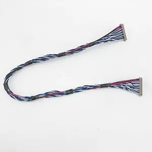 40 Pin Lvds Cable Assembly Custom Electric Wire Harness Replacement