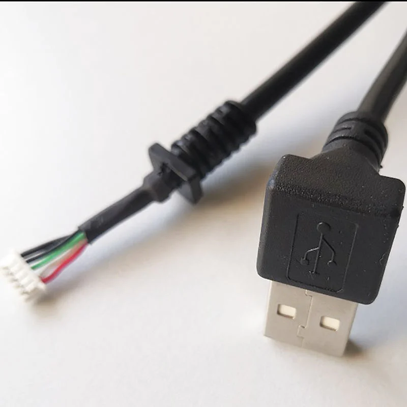 USB Cable Assembly USB 2.0 Male to 5 Pin Molex with Customized Strain Relief