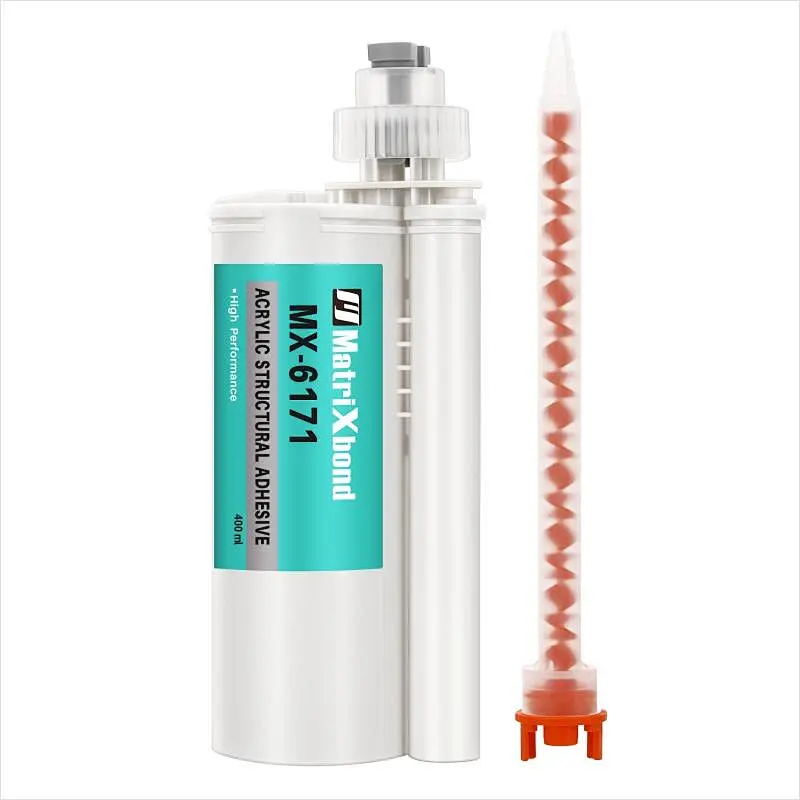 MX-6171 Methacrylate Structural Adhesive for Bonding galvanized materials, plastics, metals, glass and ceramics.