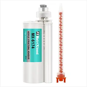 MX-6174 High-toughness Methacrylate Structural Adhesive(Black) for Bonding magnets, plastics, glass, anodized aluminum and aluminum alloys.