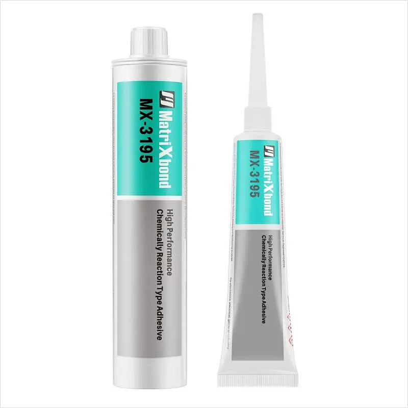MX-3195 Clear RTV Silicone Rubber Adhesive, non-solvents,self-leveling and non-corrosive.