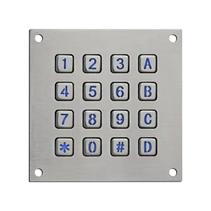 16keys Metal Single Door Access Control Serial Keypad Module