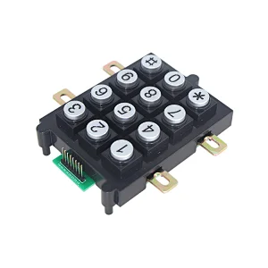 Abs Flame Retardant 3x4 12 Keys Digital Plastic Keypad