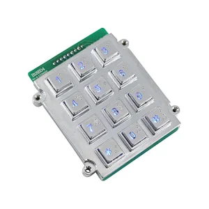 Illuminated Zinc Alloy Braille Keys Keypad