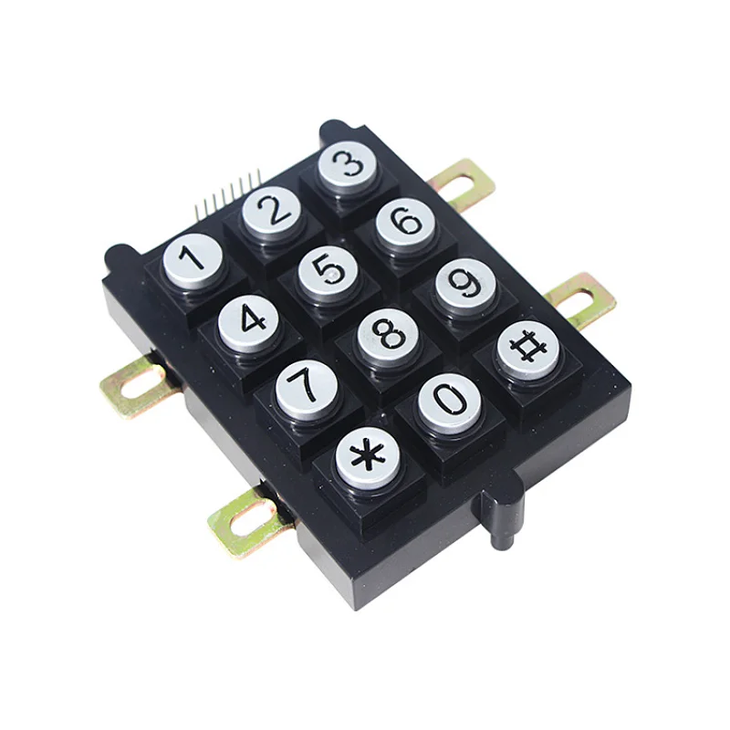 Abs Flame Retardant 3x4 12 Keys Digital Plastic Keypad