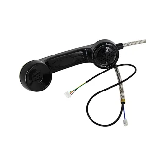 4 Color Spade Inmate Prison Telephone Handset With Matte Black Handset