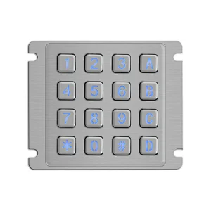 16keys Metal Single Door Access Control Serial Keypad Module