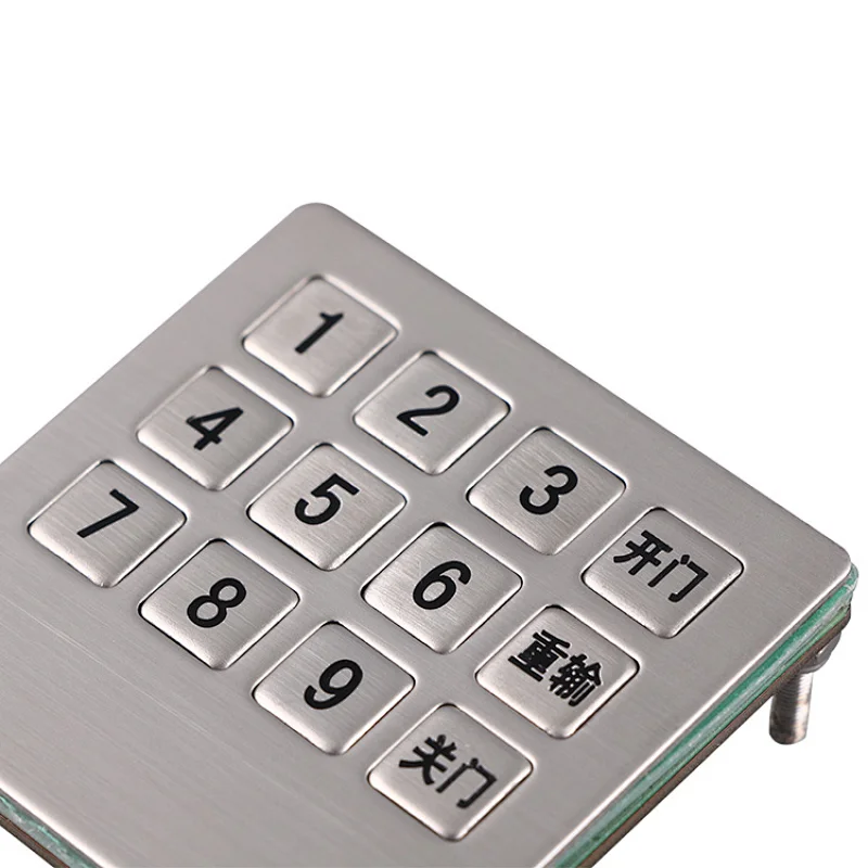 Mounted 3x4 Keys Digital Cabinet Lock Vending Machine Keypad