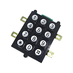 Abs Flame Retardant 3x4 12 Keys Digital Plastic Keypad