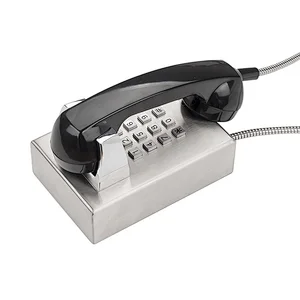 Mini Size Stainless Steel Prison Telephone With Dial Pad