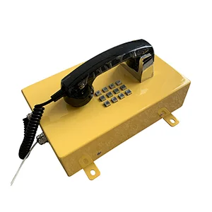 Yellow Color Cord Steel Emergency Weatherproof Telephone